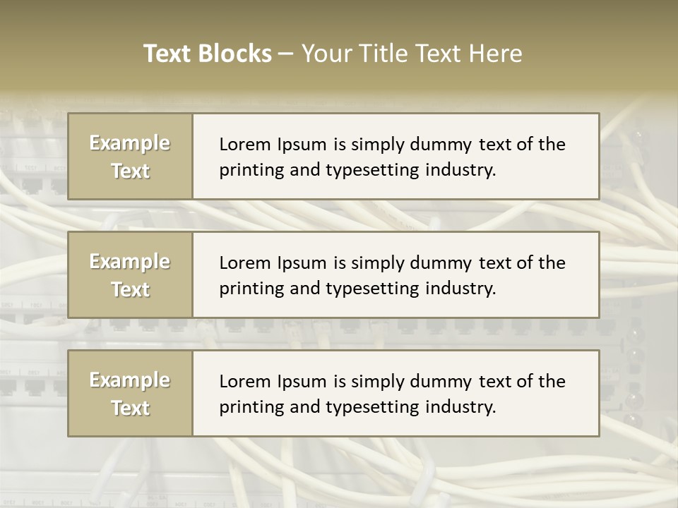 Networkcable Poster Server PowerPoint Template