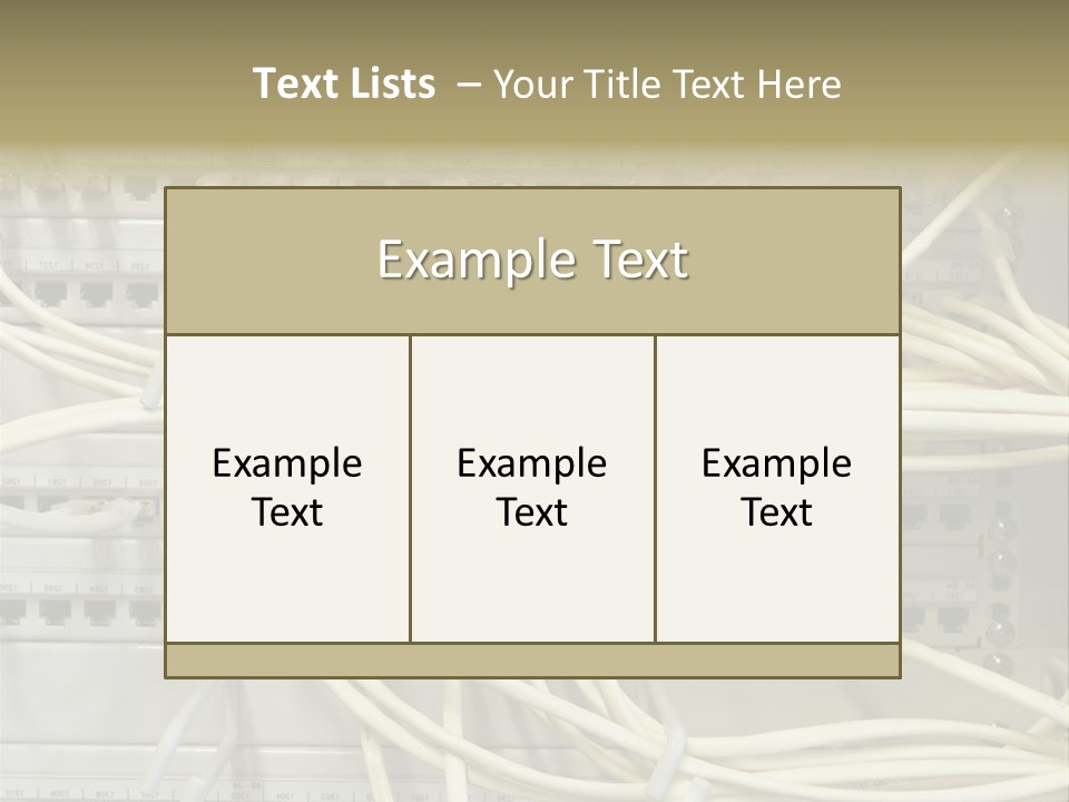 Networkcable Poster Server PowerPoint Template