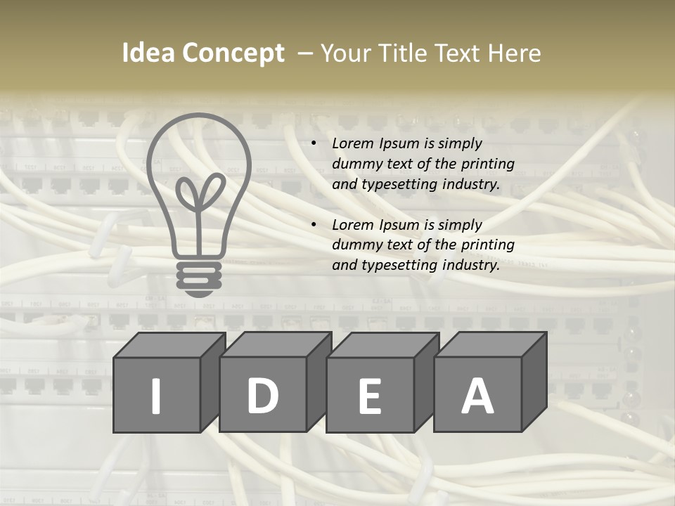Networkcable Poster Server PowerPoint Template