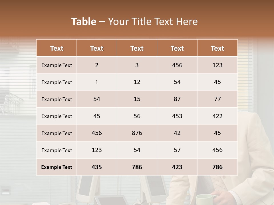 Stockphotos Clothed Officeinterior PowerPoint Template