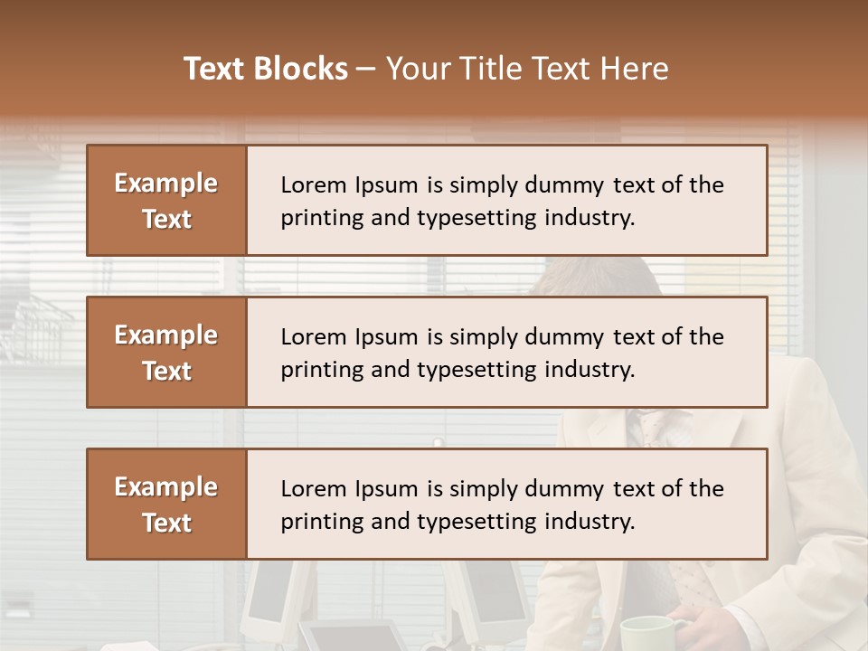 Stockphotos Clothed Officeinterior PowerPoint Template