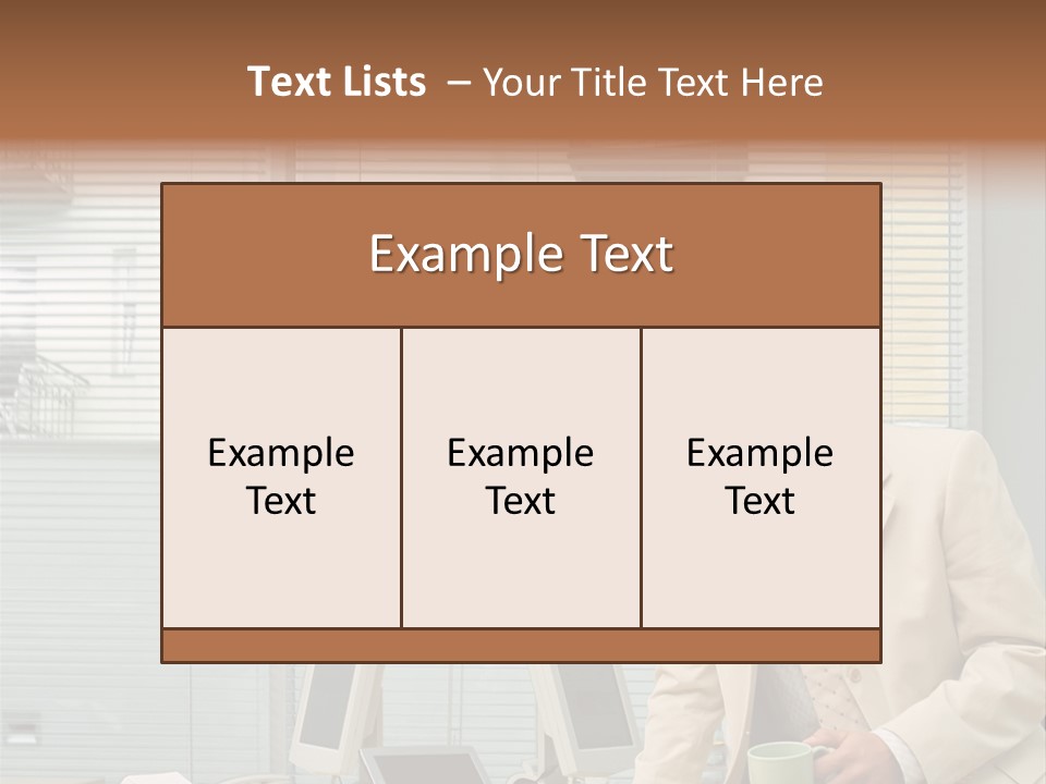 Stockphotos Clothed Officeinterior PowerPoint Template