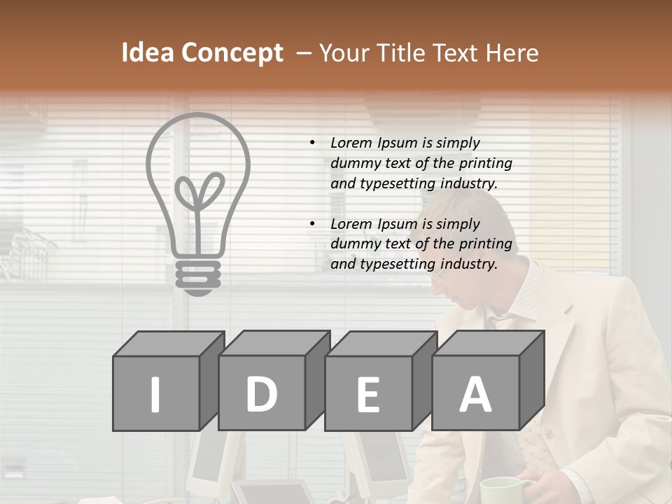 Stockphotos Clothed Officeinterior PowerPoint Template