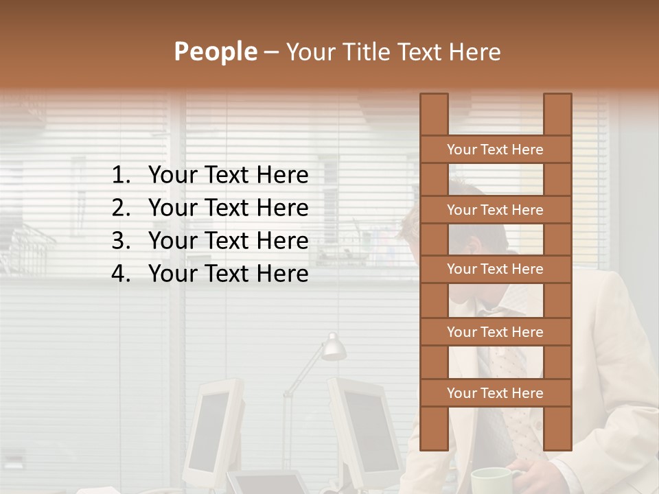 Stockphotos Clothed Officeinterior PowerPoint Template