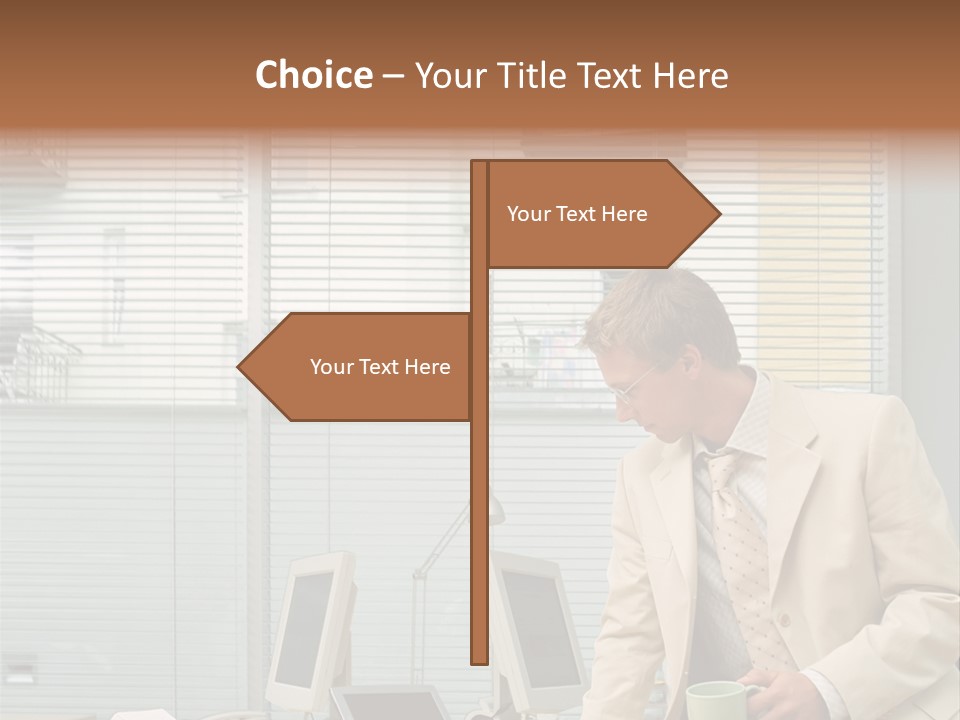 Stockphotos Clothed Officeinterior PowerPoint Template