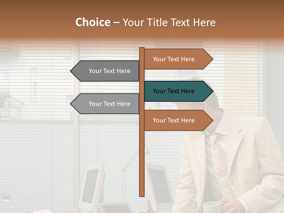 Stockphotos Clothed Officeinterior PowerPoint Template