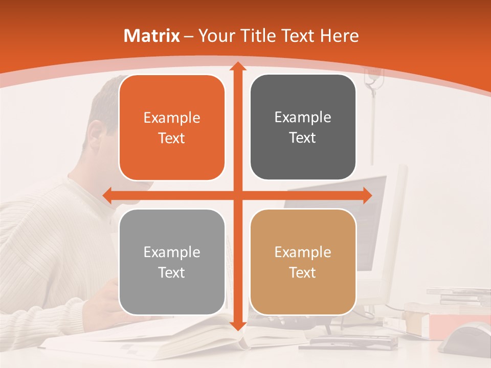 Stockphotograph Concentration Working PowerPoint Template