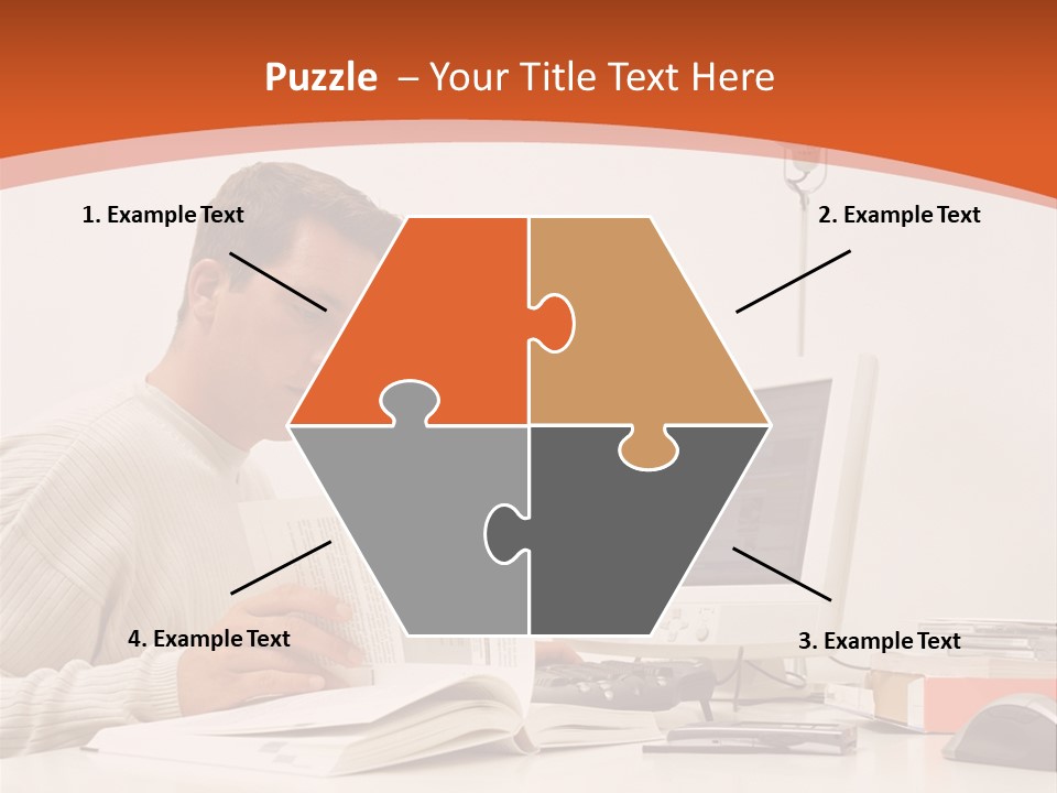 Stockphotograph Concentration Working PowerPoint Template