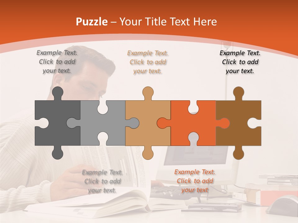 Stockphotograph Concentration Working PowerPoint Template