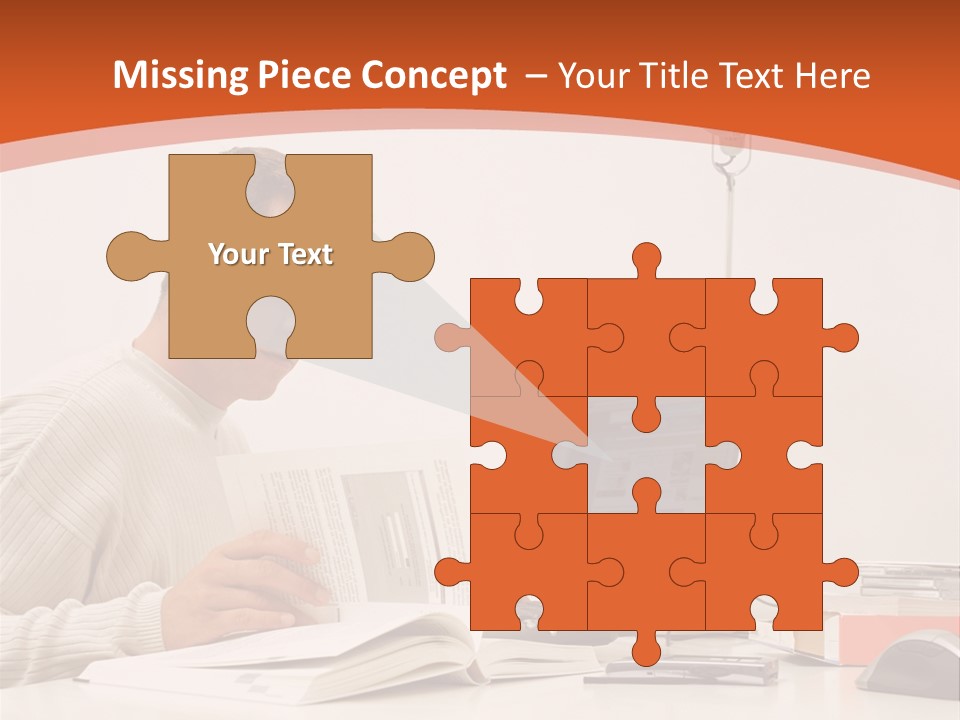 Stockphotograph Concentration Working PowerPoint Template