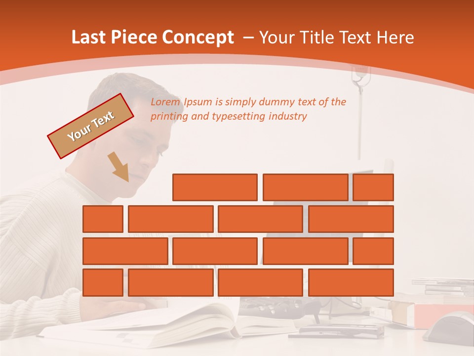 Stockphotograph Concentration Working PowerPoint Template