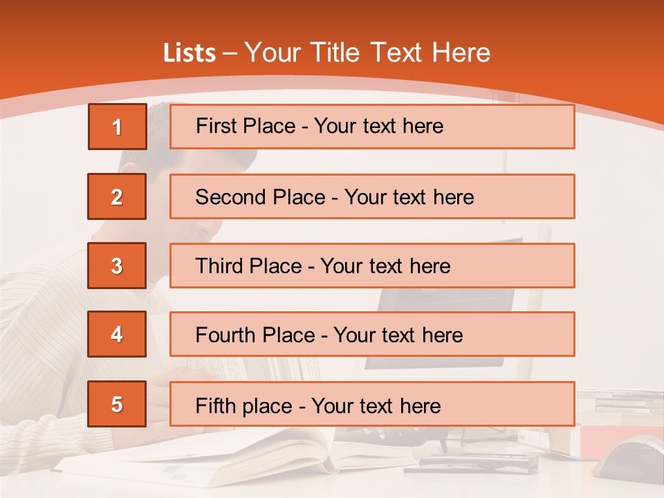 Stockphotograph Concentration Working PowerPoint Template