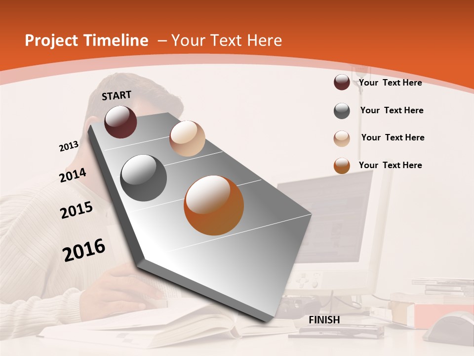 Stockphotograph Concentration Working PowerPoint Template