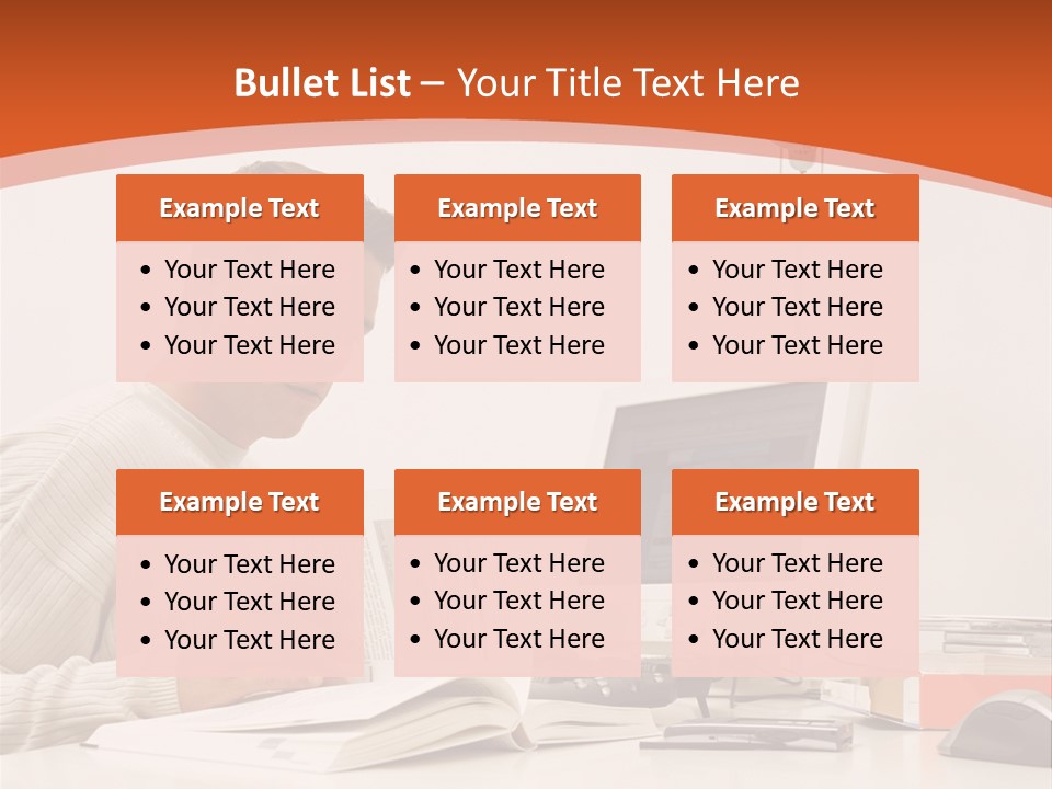 Stockphotograph Concentration Working PowerPoint Template