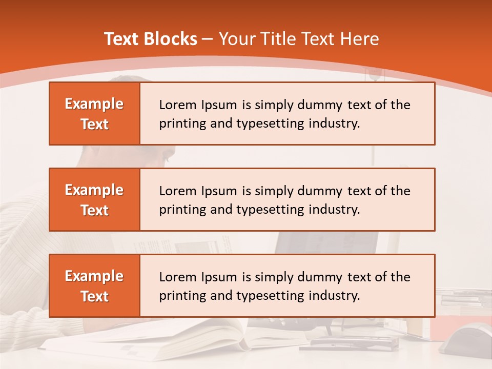 Stockphotograph Concentration Working PowerPoint Template