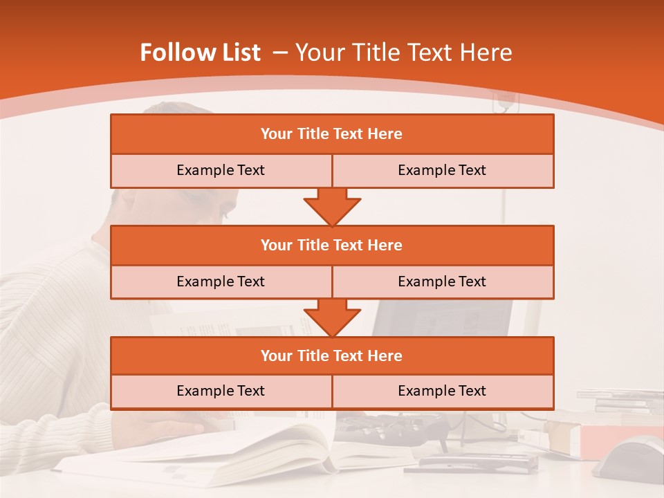 Stockphotograph Concentration Working PowerPoint Template