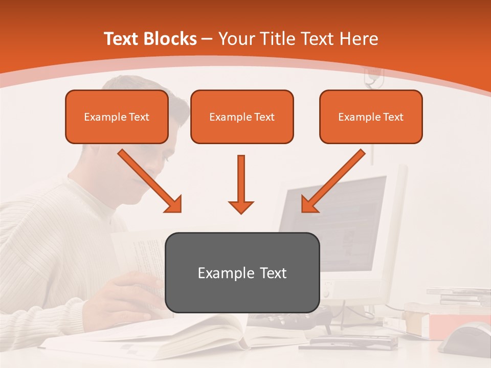 Stockphotograph Concentration Working PowerPoint Template