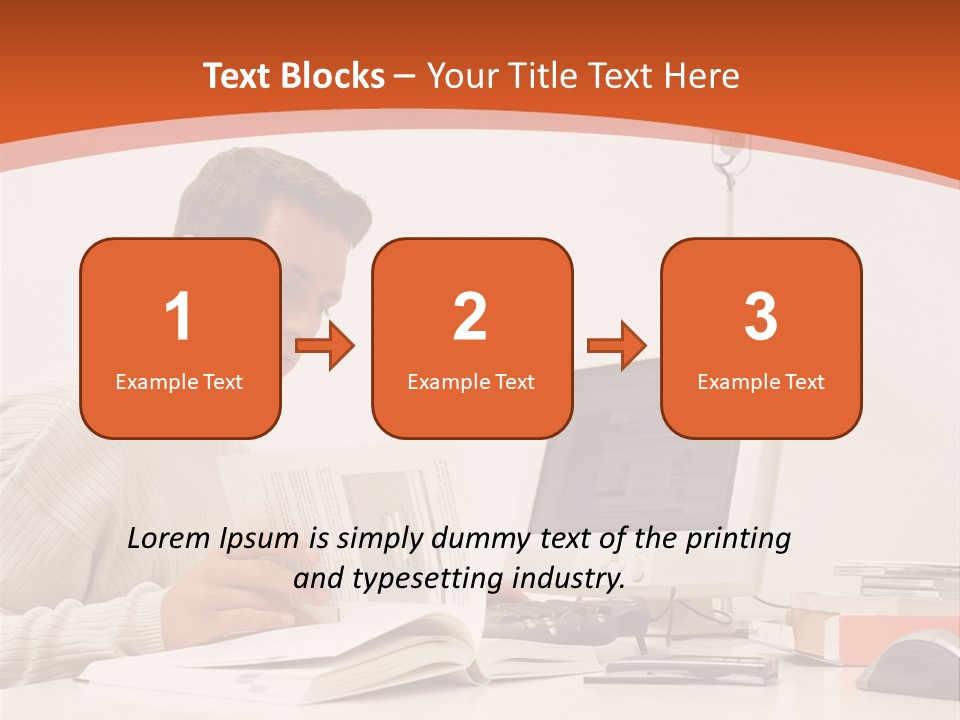 Stockphotograph Concentration Working PowerPoint Template