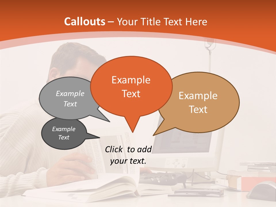 Stockphotograph Concentration Working PowerPoint Template