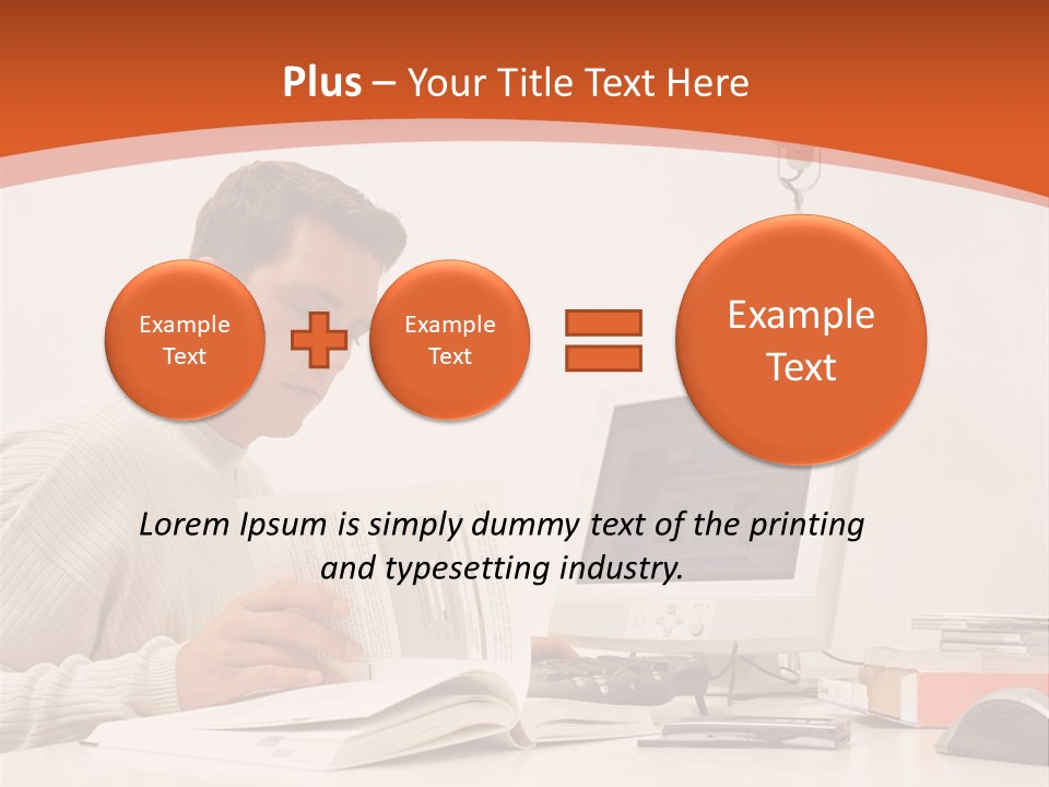Stockphotograph Concentration Working PowerPoint Template