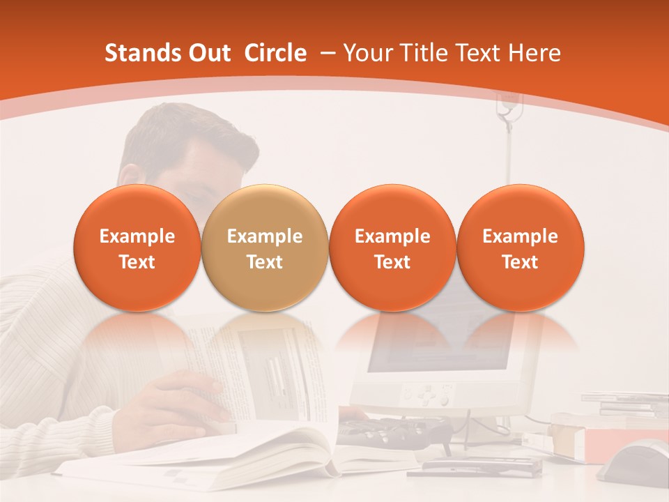 Stockphotograph Concentration Working PowerPoint Template