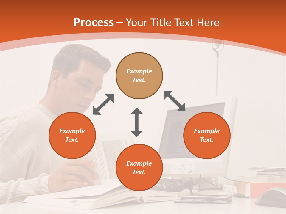 Stockphotograph Concentration Working PowerPoint Template