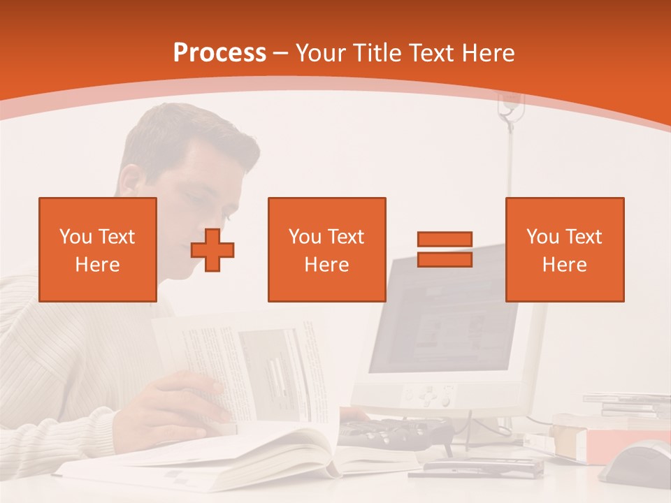 Stockphotograph Concentration Working PowerPoint Template