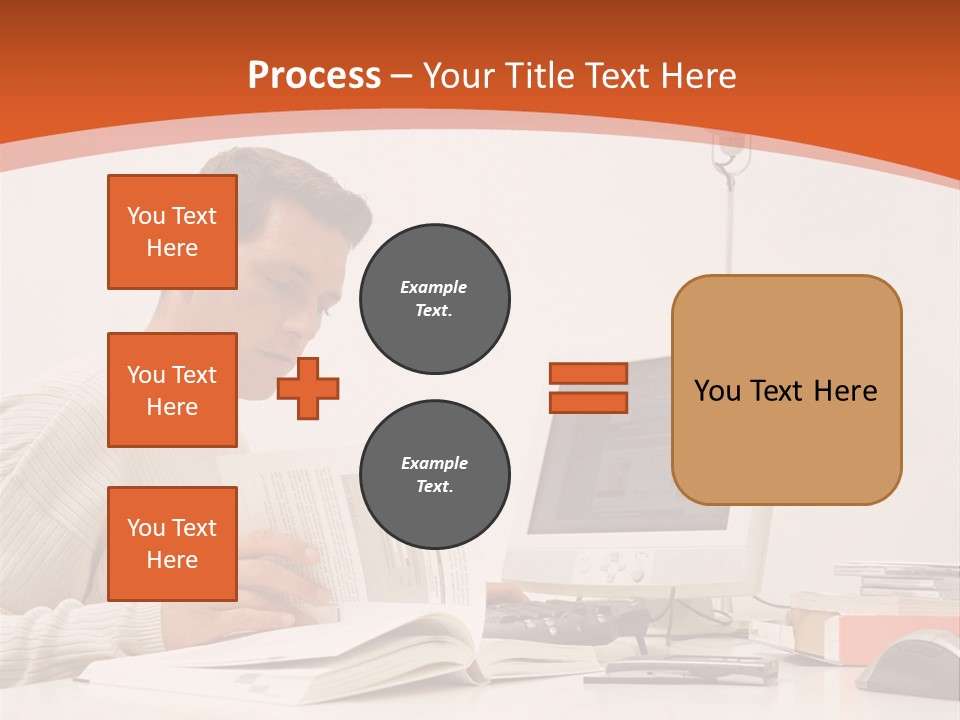 Stockphotograph Concentration Working PowerPoint Template