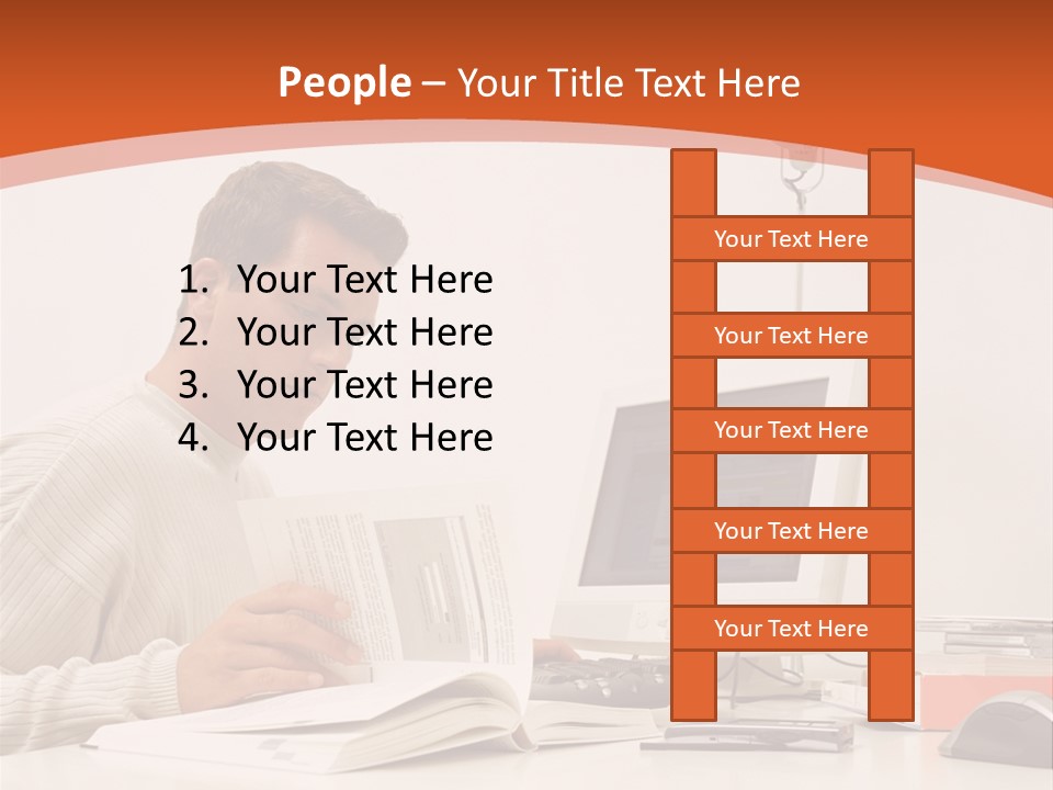 Stockphotograph Concentration Working PowerPoint Template