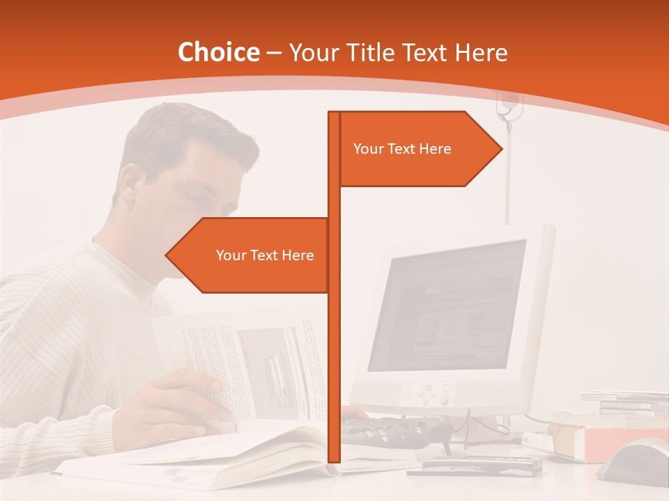 Stockphotograph Concentration Working PowerPoint Template