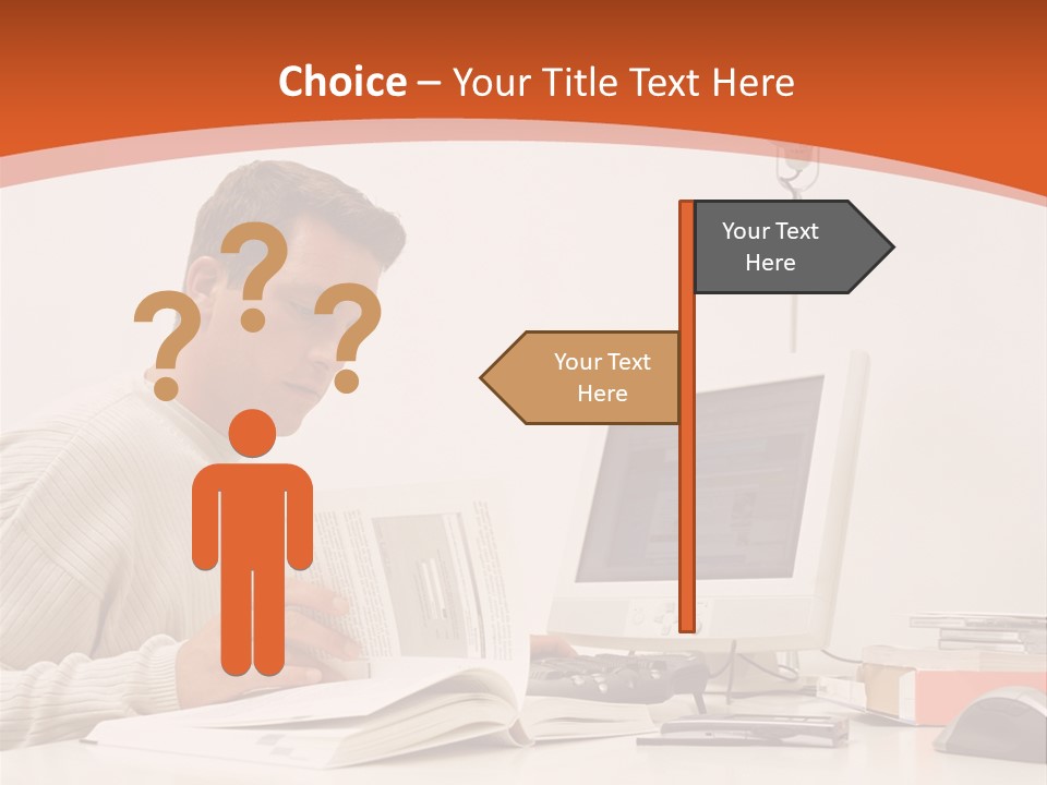 Stockphotograph Concentration Working PowerPoint Template