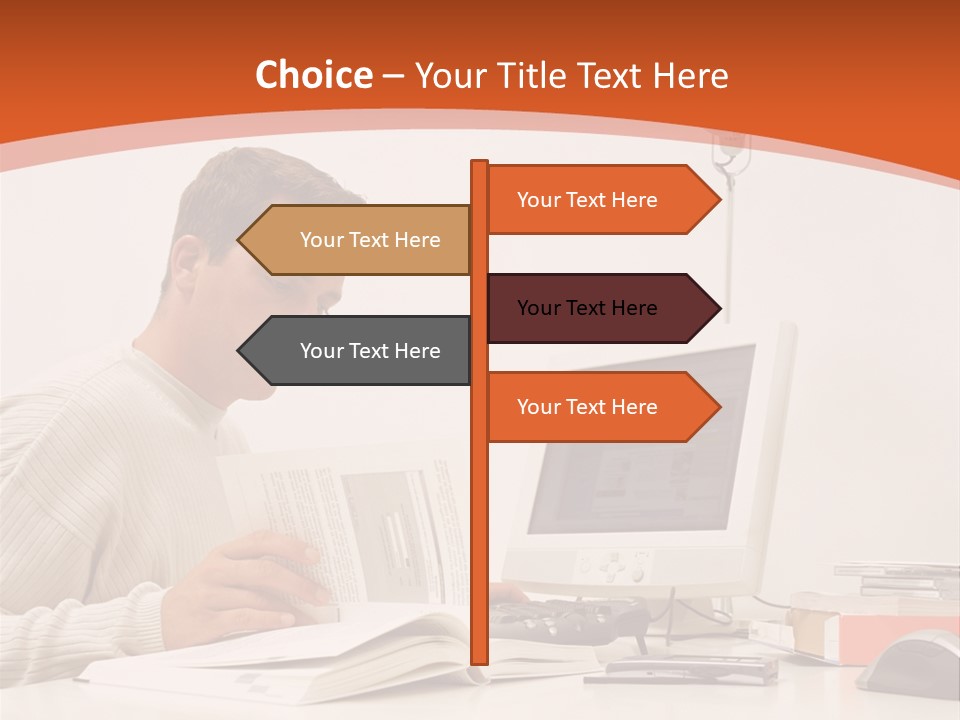 Stockphotograph Concentration Working PowerPoint Template