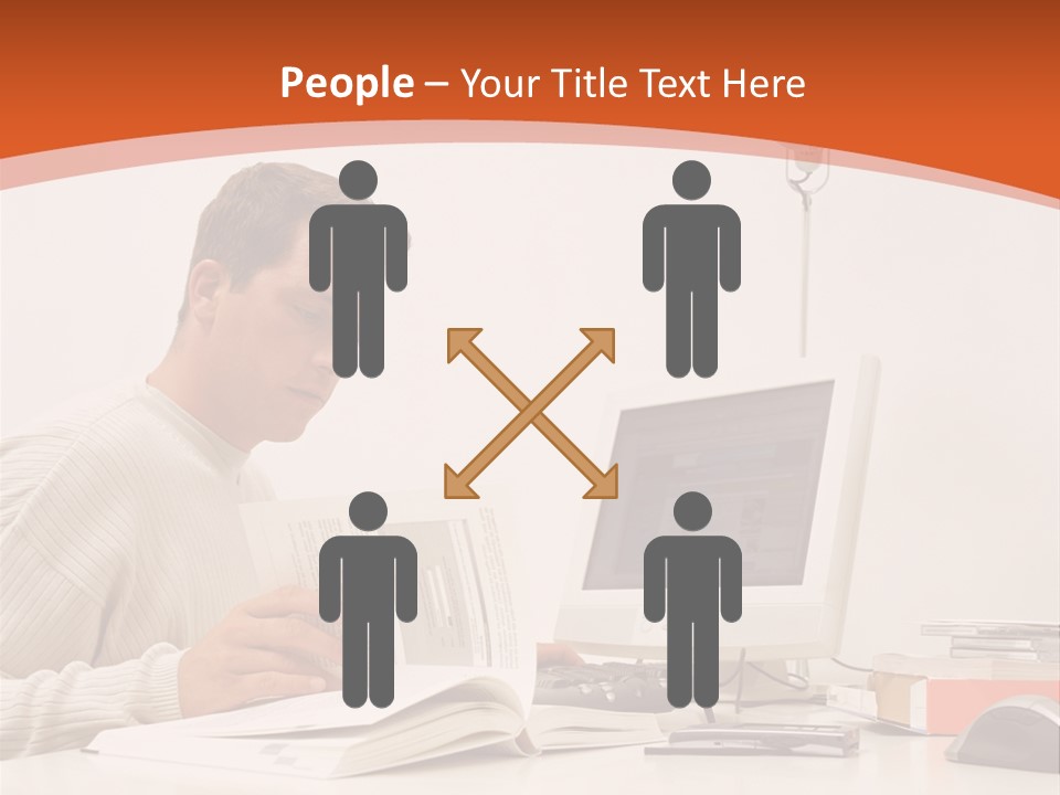 Stockphotograph Concentration Working PowerPoint Template