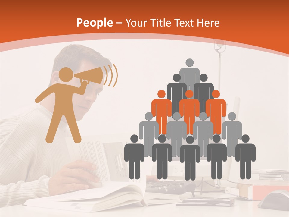 Stockphotograph Concentration Working PowerPoint Template