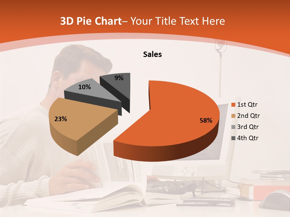 Stockphotograph Concentration Working PowerPoint Template