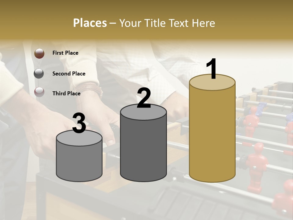 Positive Playing Wallmurals PowerPoint Template