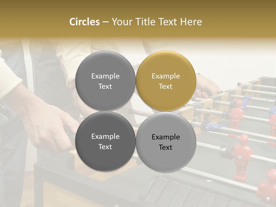 Positive Playing Wallmurals PowerPoint Template