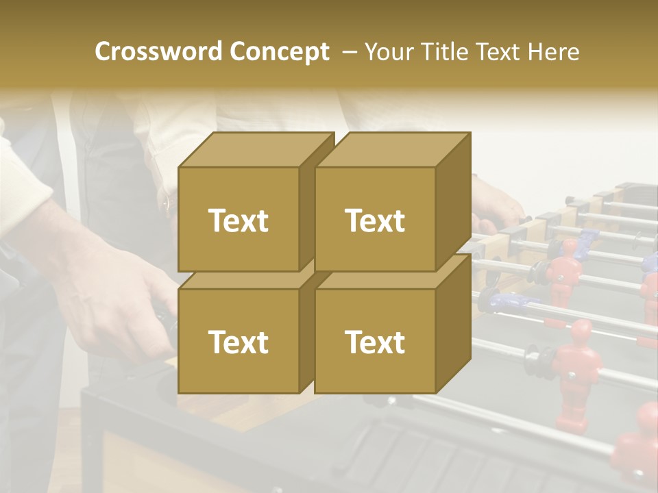 Positive Playing Wallmurals PowerPoint Template