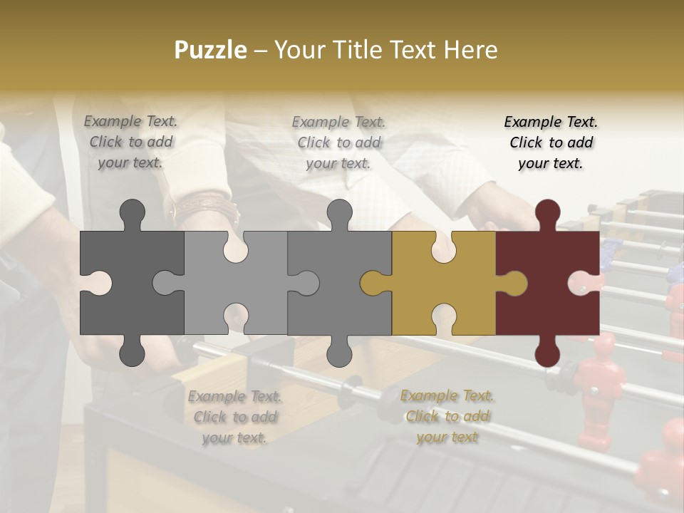 Positive Playing Wallmurals PowerPoint Template