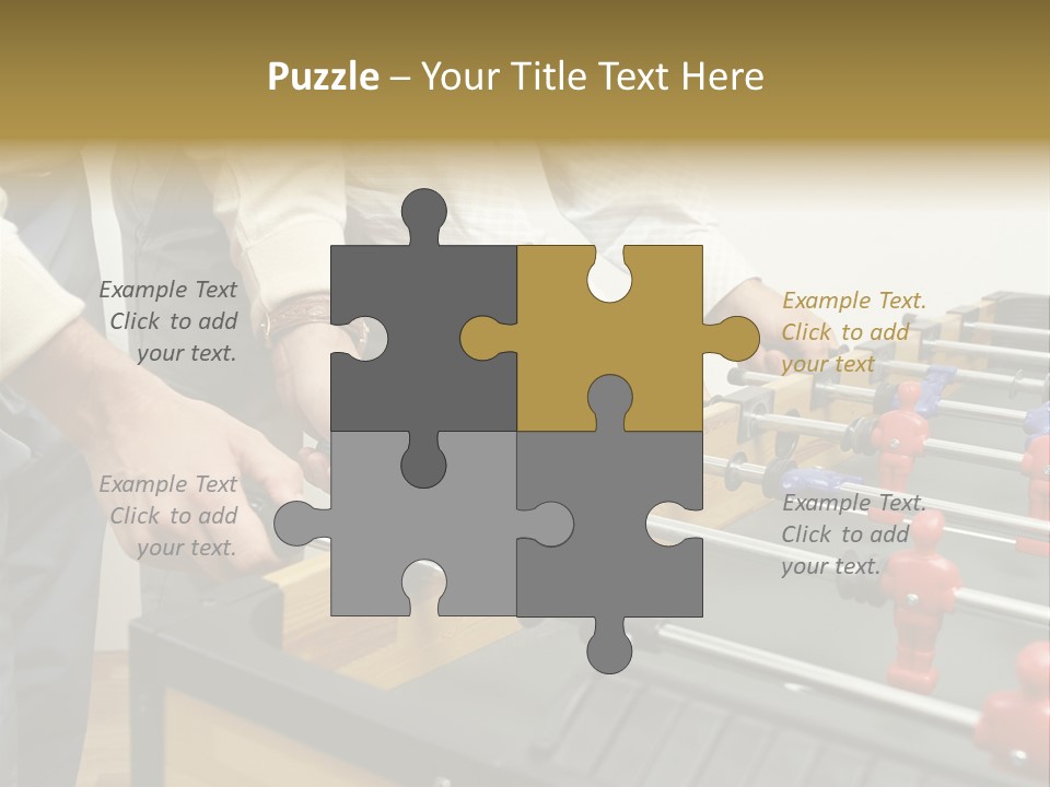 Positive Playing Wallmurals PowerPoint Template