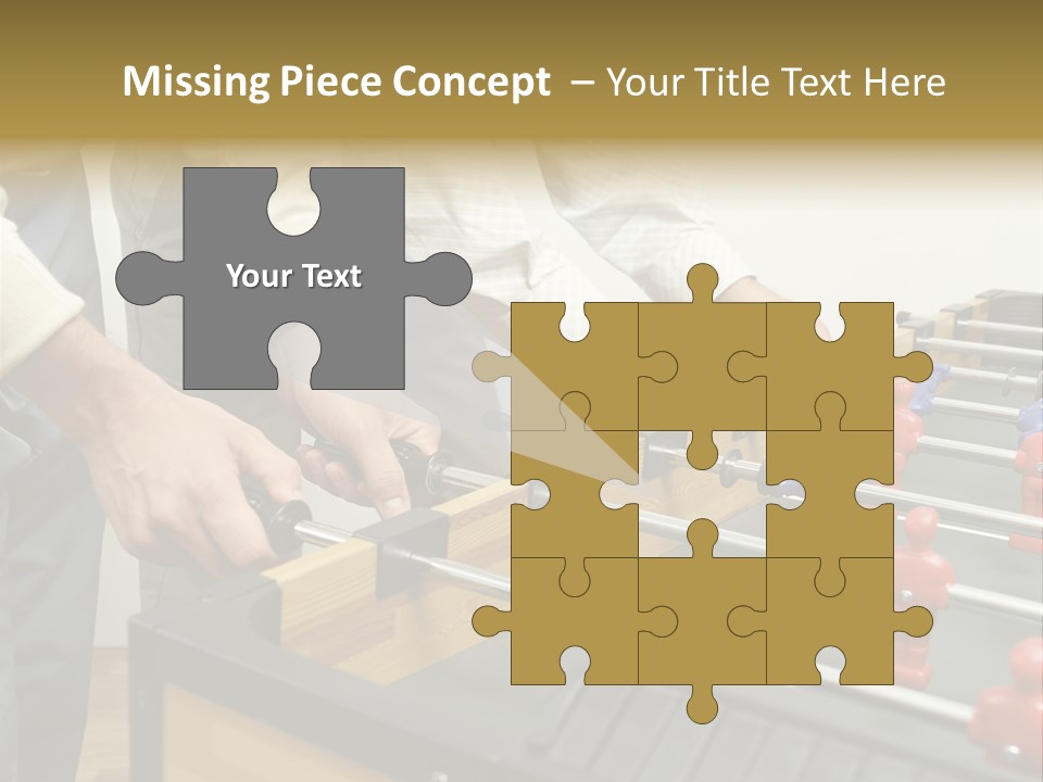 Positive Playing Wallmurals PowerPoint Template