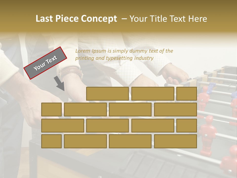 Positive Playing Wallmurals PowerPoint Template