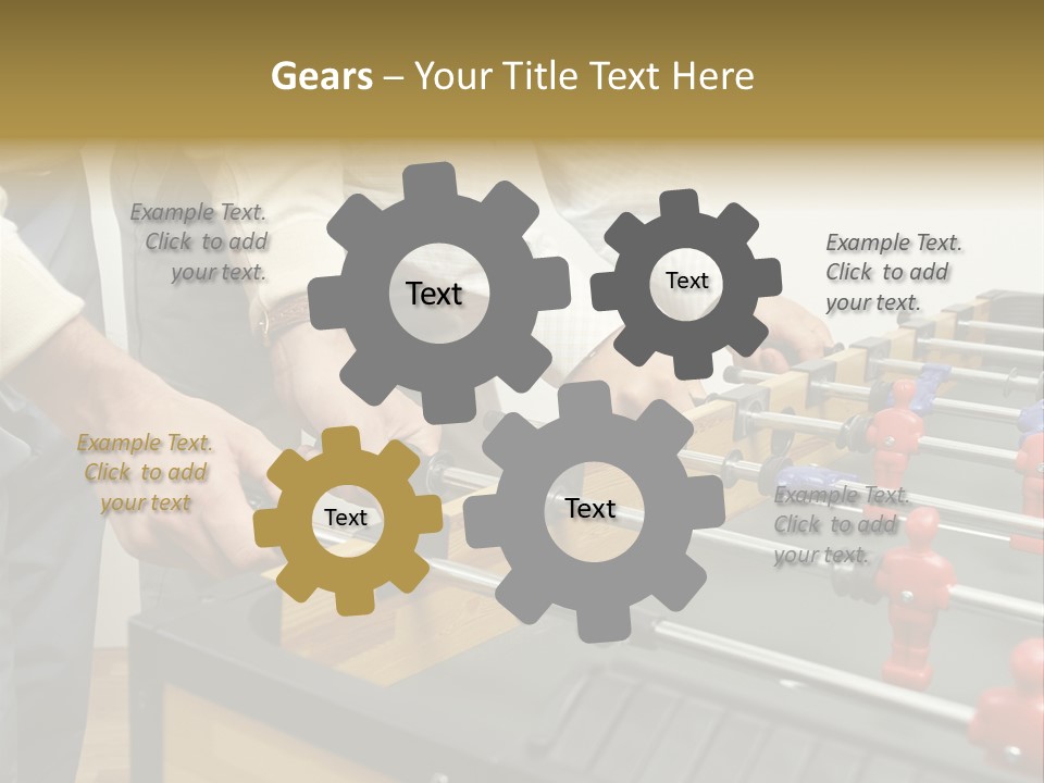 Positive Playing Wallmurals PowerPoint Template