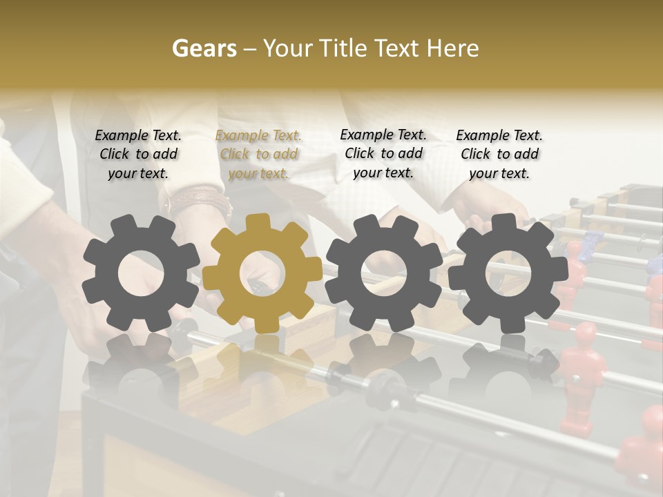 Positive Playing Wallmurals PowerPoint Template