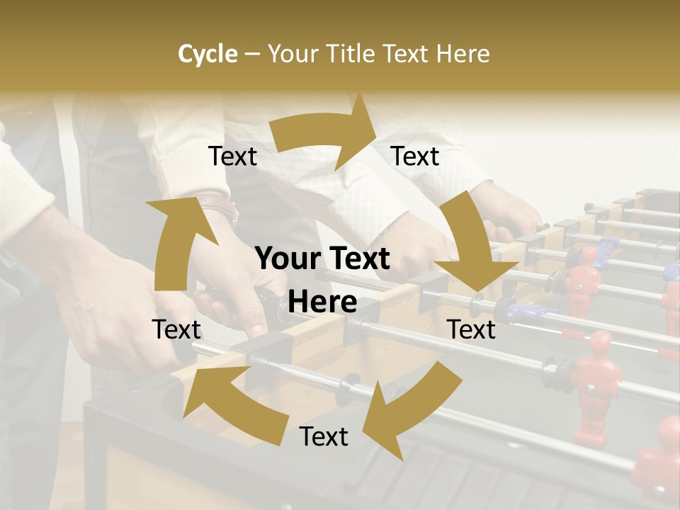 Positive Playing Wallmurals PowerPoint Template