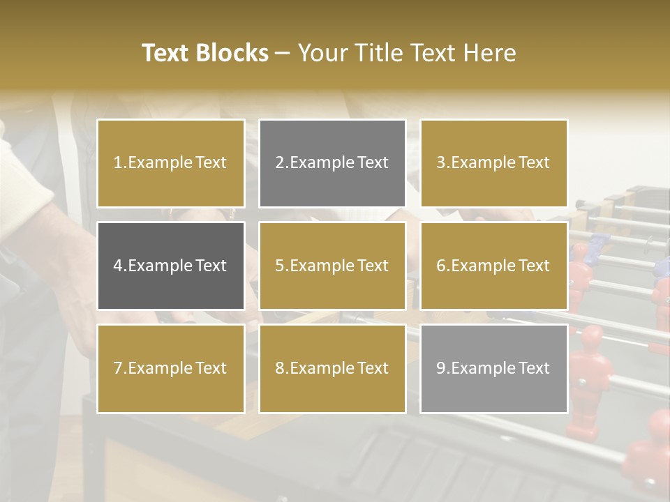 Positive Playing Wallmurals PowerPoint Template