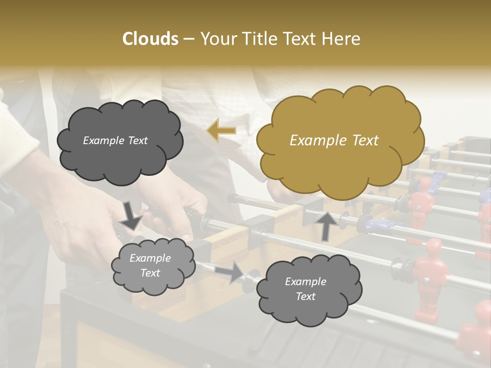 Positive Playing Wallmurals PowerPoint Template