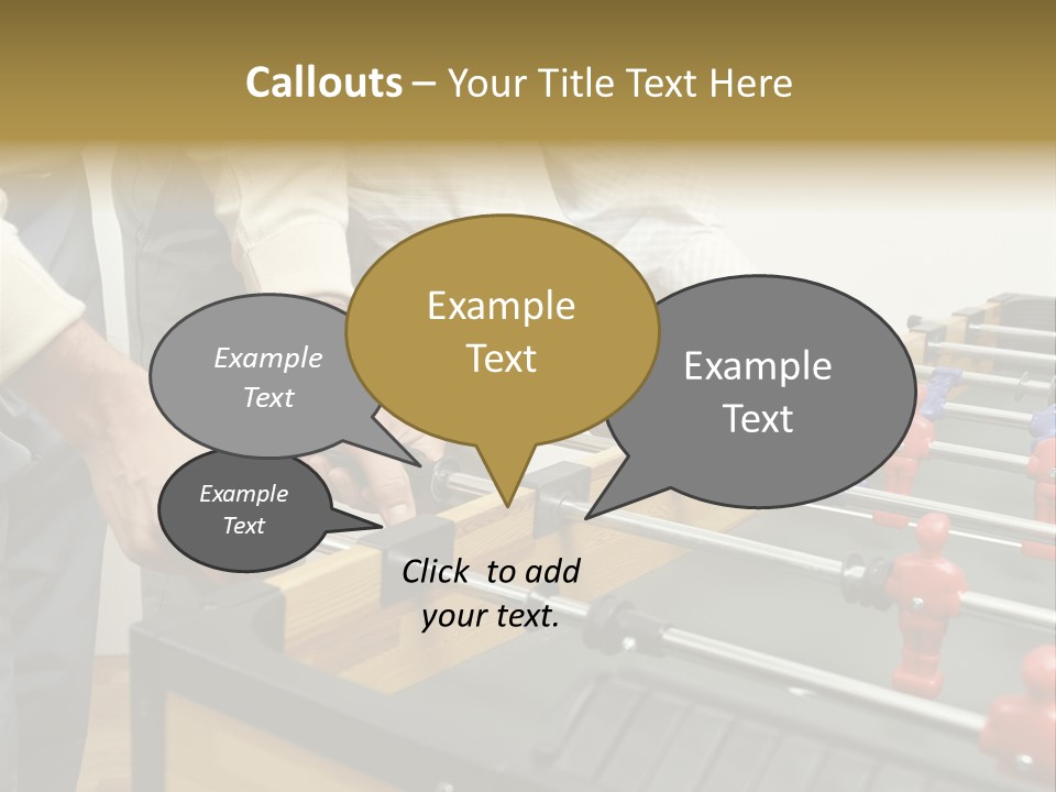Positive Playing Wallmurals PowerPoint Template