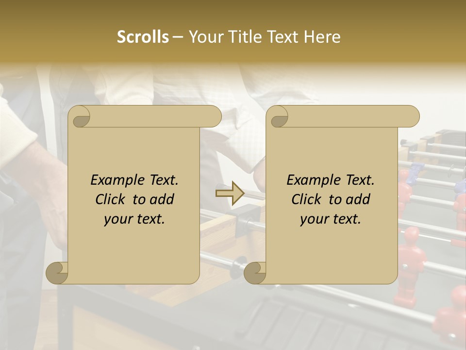 Positive Playing Wallmurals PowerPoint Template
