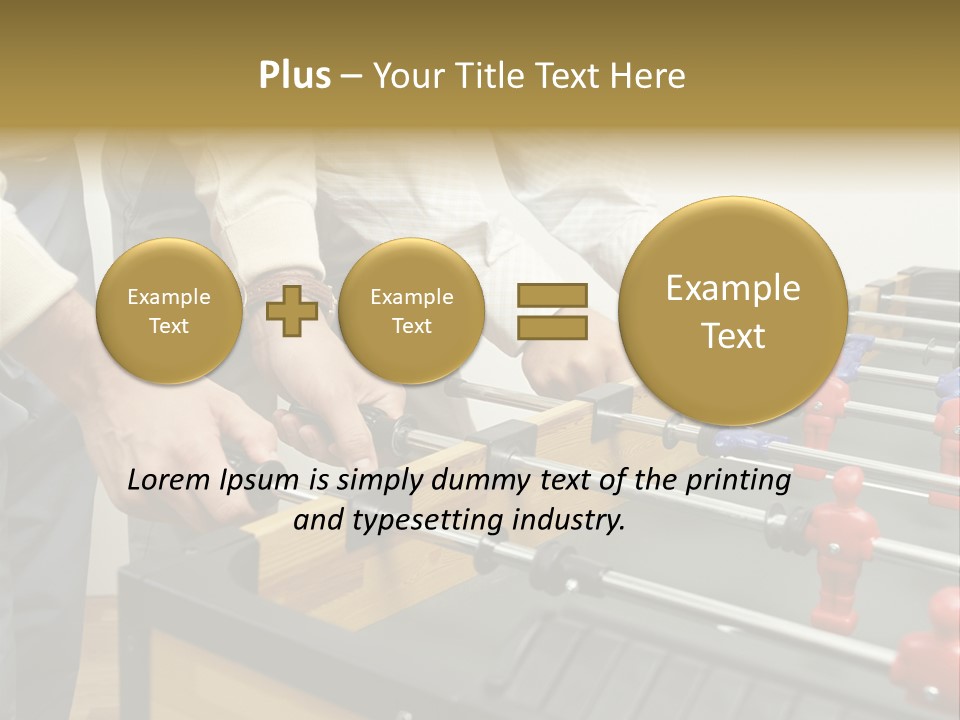 Positive Playing Wallmurals PowerPoint Template